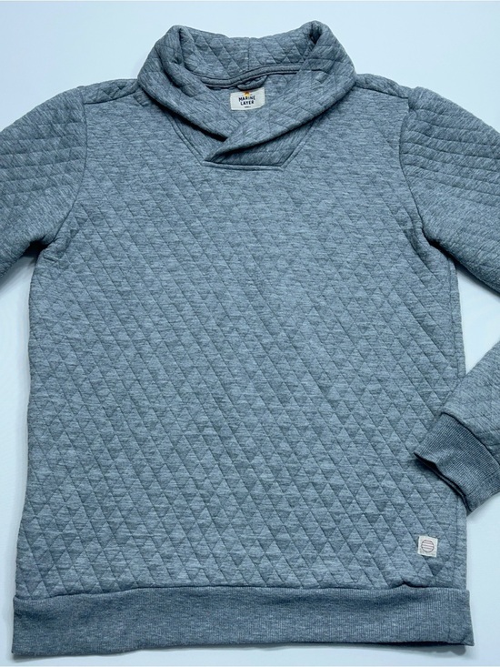 Marine Layer Sweaters - Marine Layer Lady Corbet Pullover Womens Size Small Gray Diamond Quilted. READ